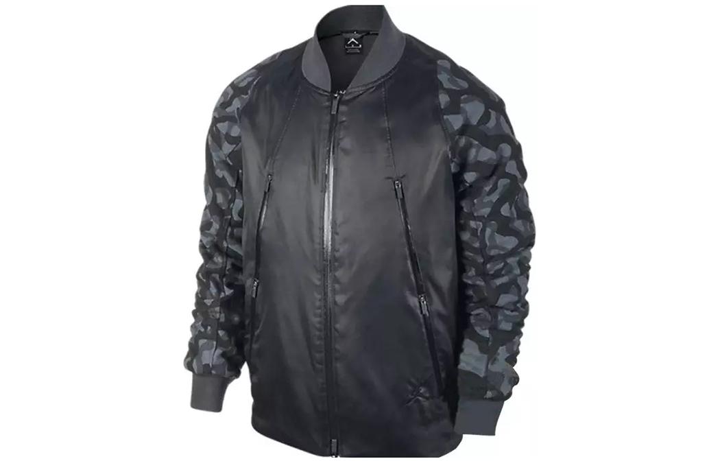 Order 乔丹刺绣标志高领拉链夹克 黑色 716847-010