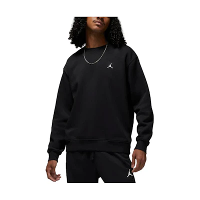 Jordan Solid Logo Crewneck Pullover Sweatshirt Black DQ7520-010
