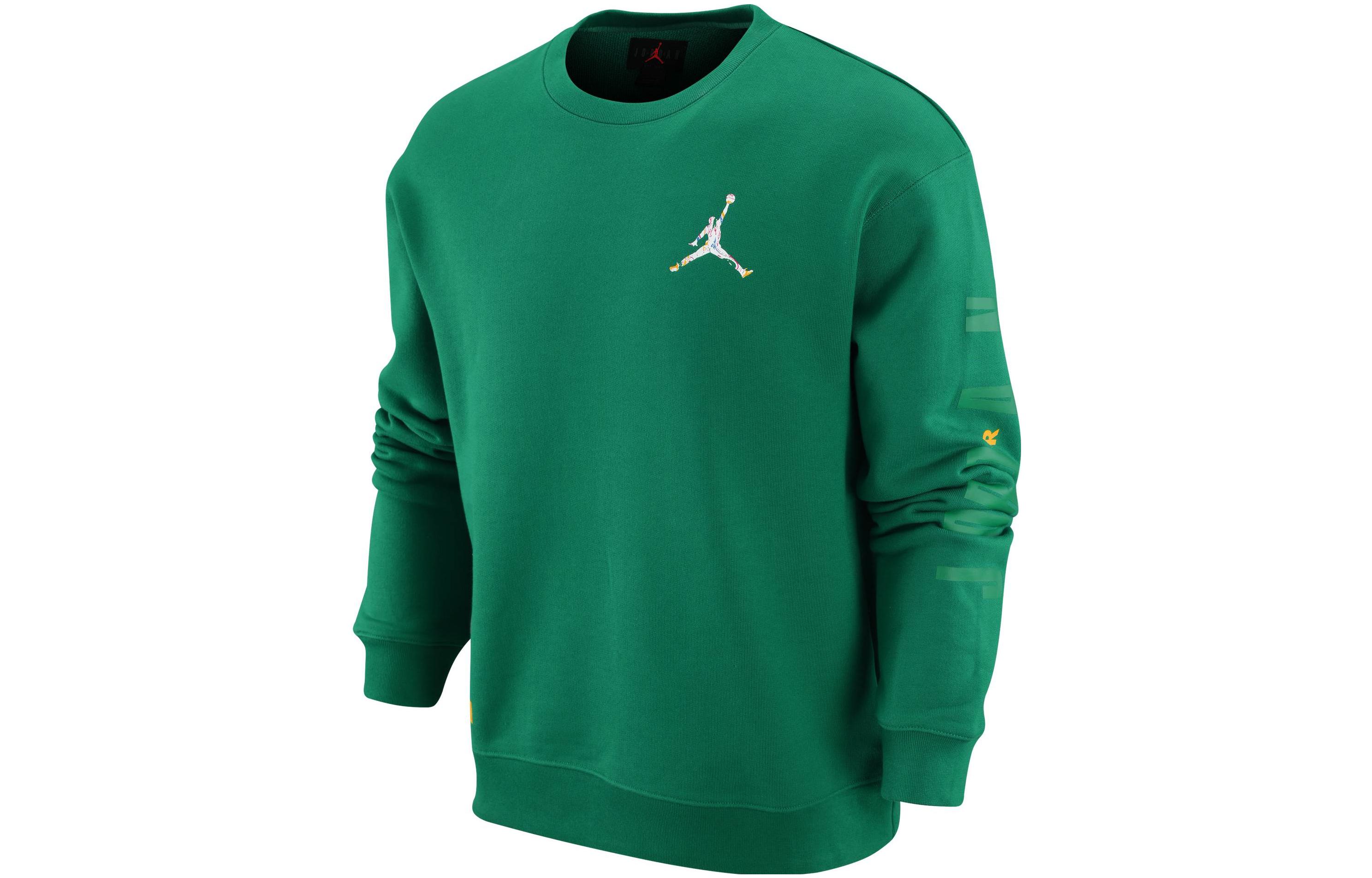 Jordan Solid Logo Crewneck Sweatshirt Green () FB7658-365