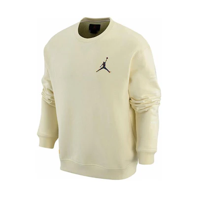 Jordan Solid Logo Crewneck Sweatshirt Men’s Coconut Milk FB7658-113