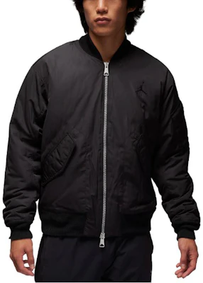 ジョーダン ソリッドロゴ刺繍 フルジップ ベースボールジャケット FB7317-010 Details for ジョーダン ソリッドロゴ刺繍 フルジップ ベースボールジャケット FB7317-010
