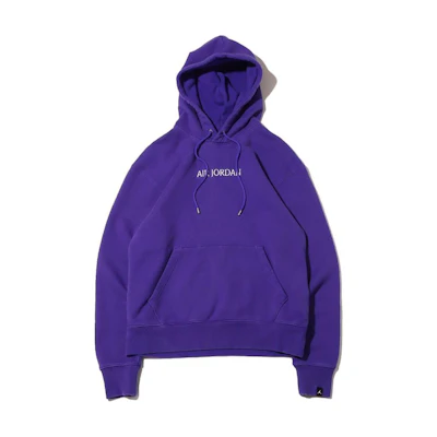 Jordan Solid Logo Embroidered Hoodie Purple () DV6463-514