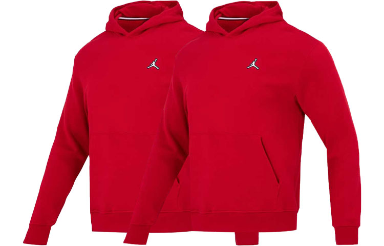 Jordan Solid Logo Hoodie 2-Pack Red Long Sleeve Sweatshirts DQ7467-687-2-PACK