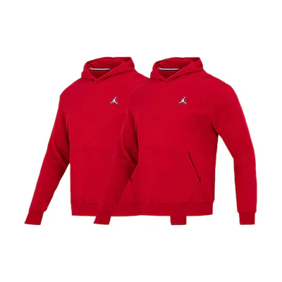 Jordan Solid Logo Hoodie 2-Pack Red Long Sleeve Sweatshirts DQ7467-687-2-PACK