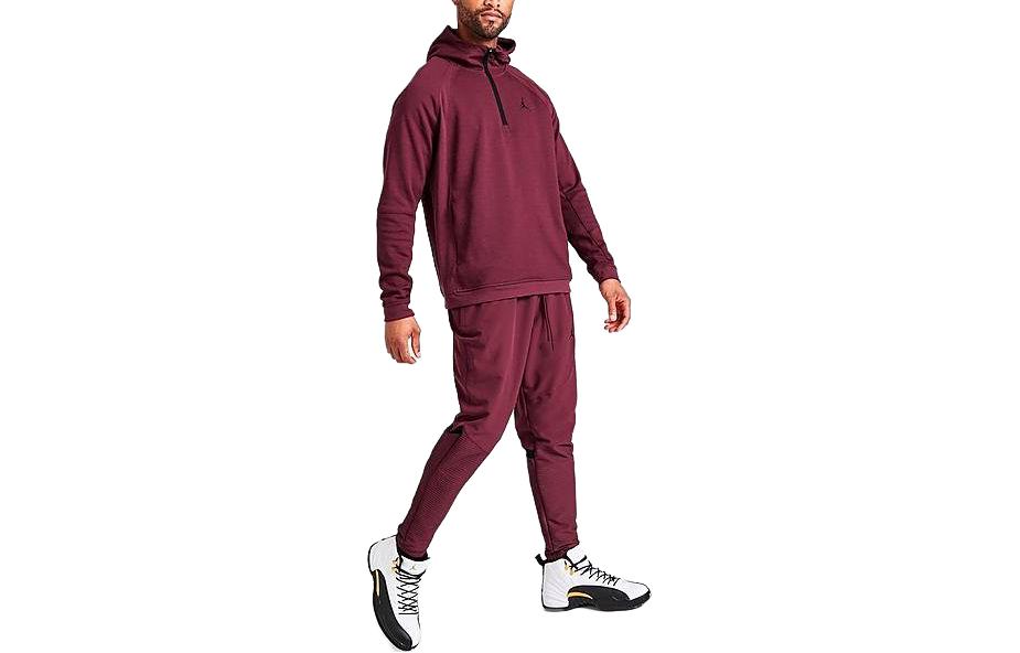 Jordan Solid Logo Hoodie Maroon DV1245-680