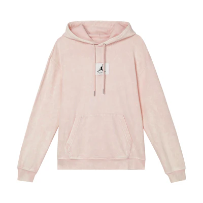 Jordan Solid Logo Patch Pullover Hoodie Light Pink Mens Casual Wear DR3088-610