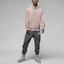 Lookbook Sudadera con Capucha Jordan Logo Patch Rosa Claro Hombre Casual. DR3088-610