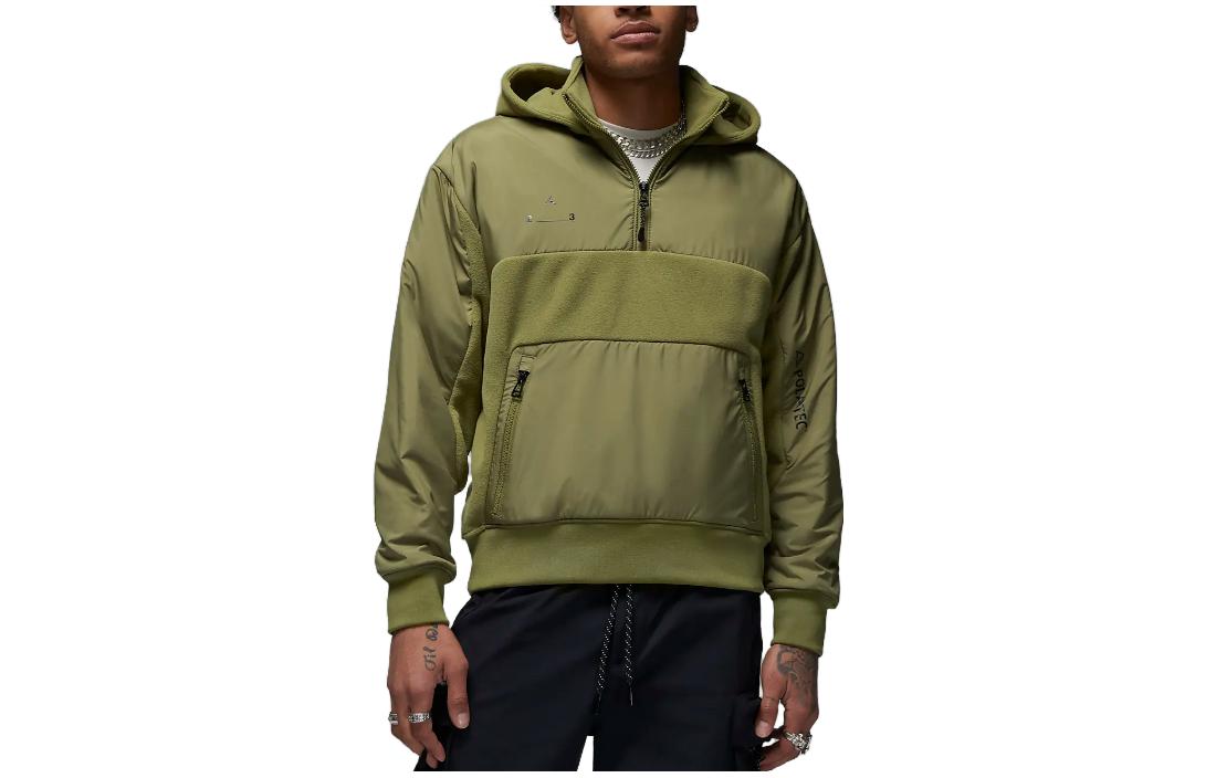 Buy 乔丹标志口袋连帽衫 抹茶绿 DV1591-378