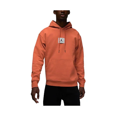 Jordan Solid Logo Pocket Hoodie Orange () DQ7338-812