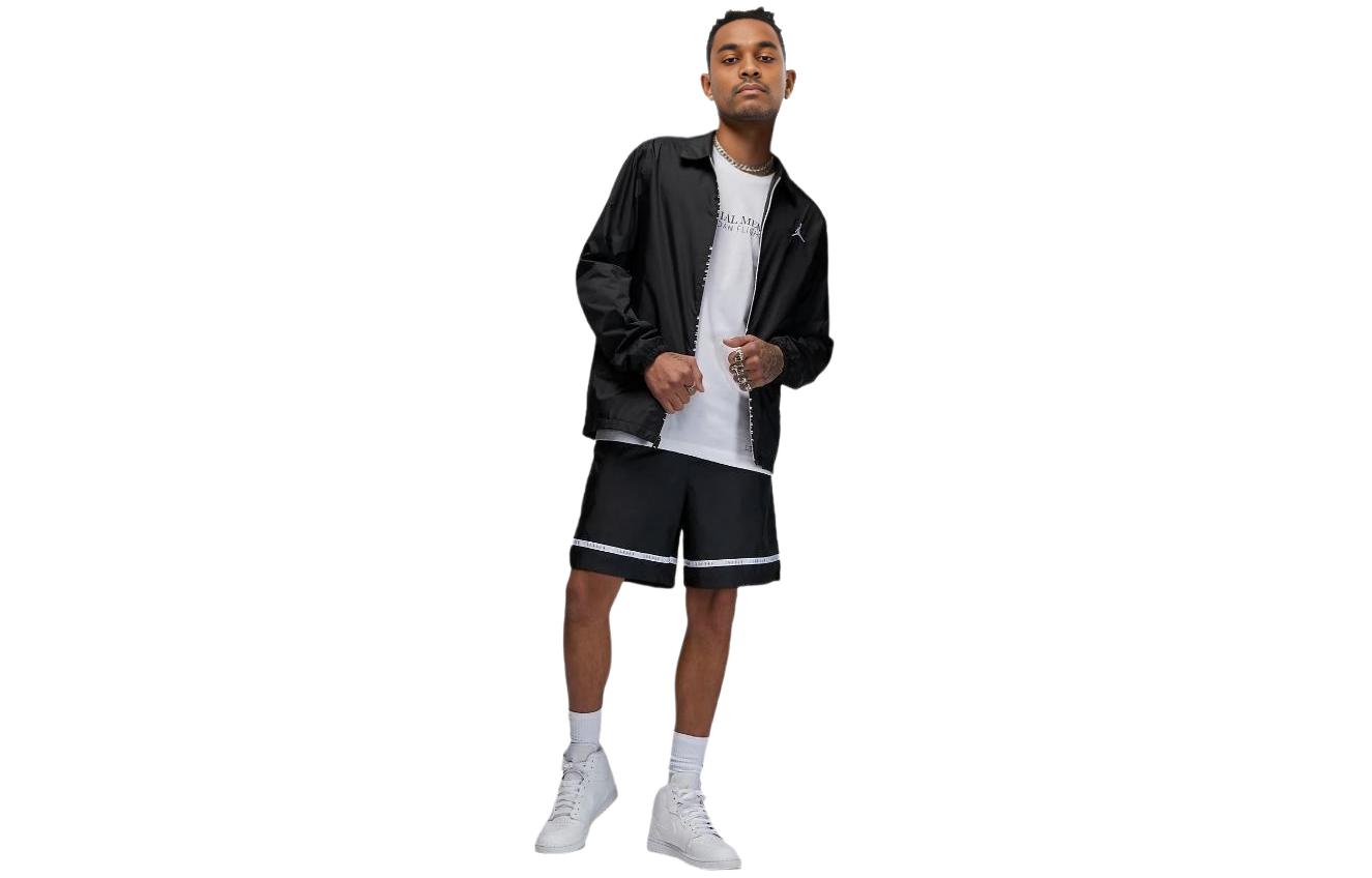 Jordan Solid Logo Polo Jacket Black DX9687-010