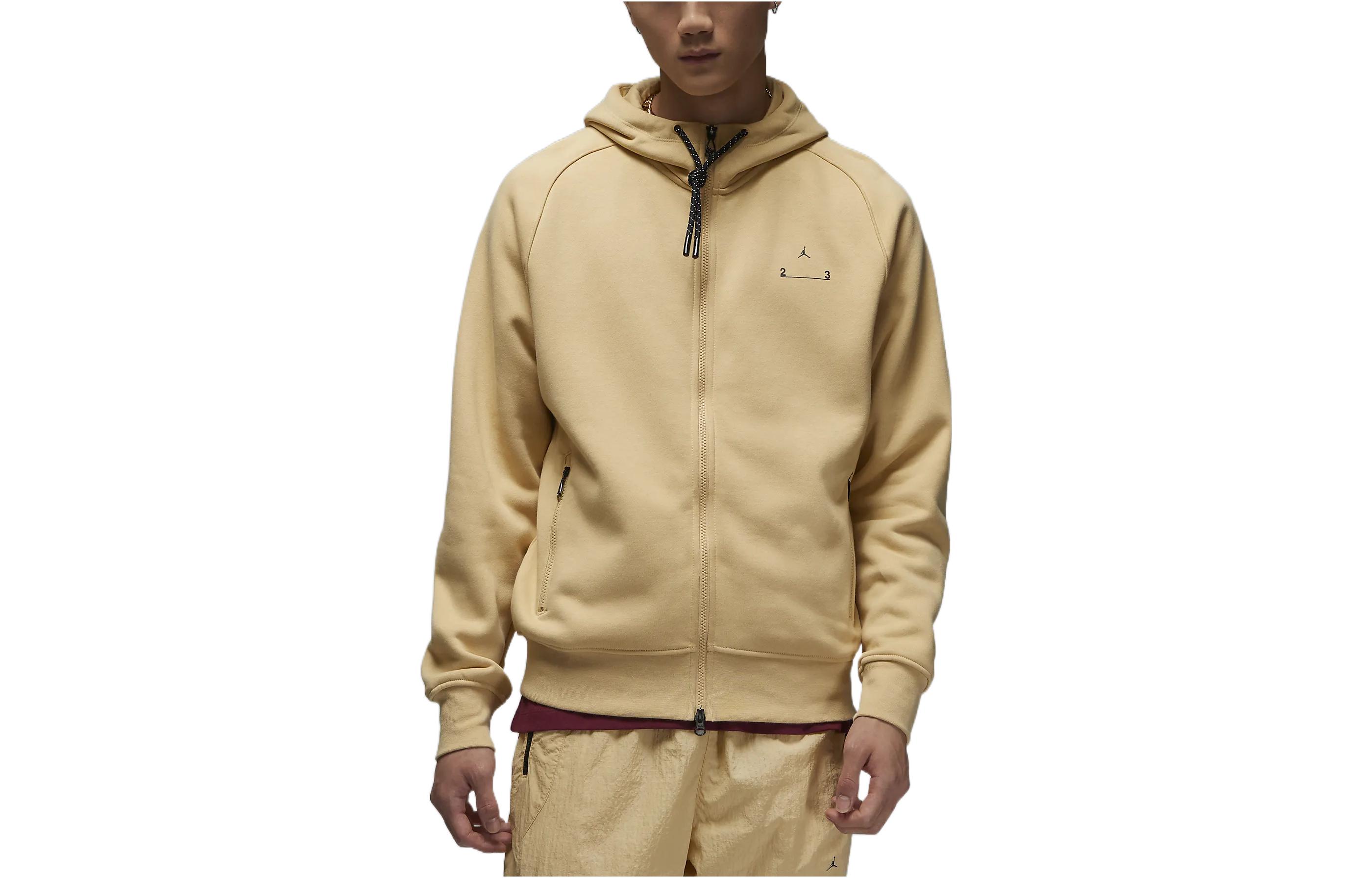 Jordan Solid Logo Print Hoodie Jacket Yellow () DV1590-252