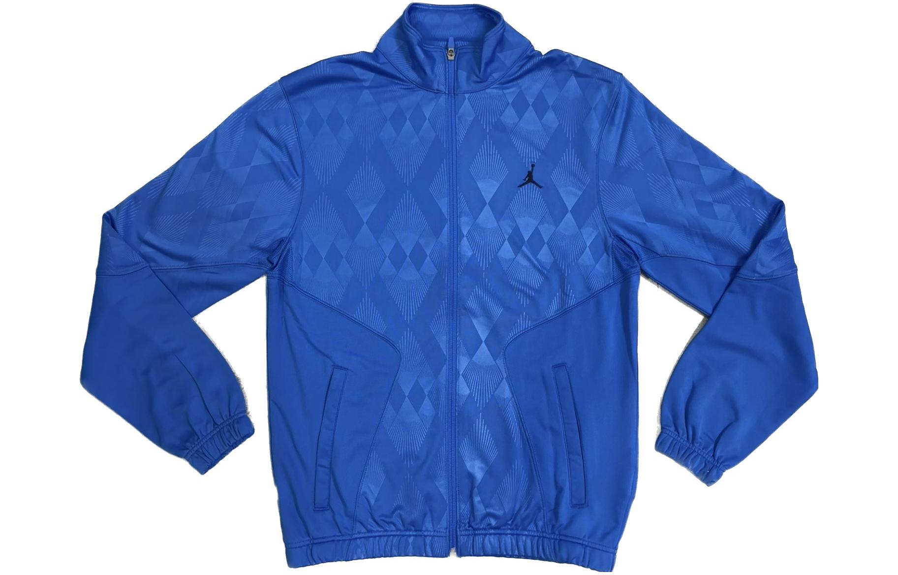 Jordan Solid Logo Print Zip-Up Jacket Blue 528683-406