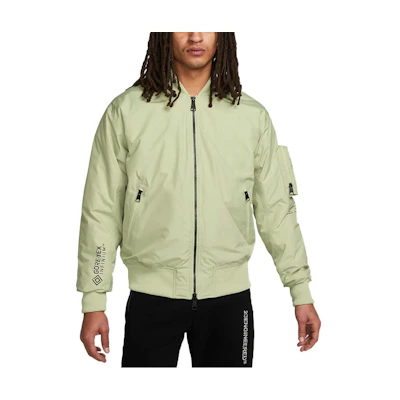 Jordan Solid Logo Print Zip Jacket Olive Green DJ0232-371