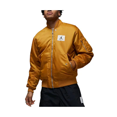 Jordan Solid Logo Stand Collar Zip Pocket Jacket Yellow () DQ7344-712