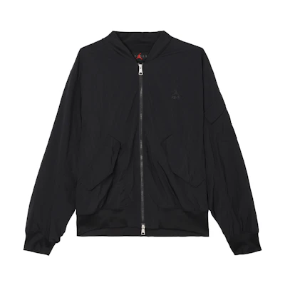 Jordan Solid Logo Zip-Up Bomber Jacket Black FN4624-010