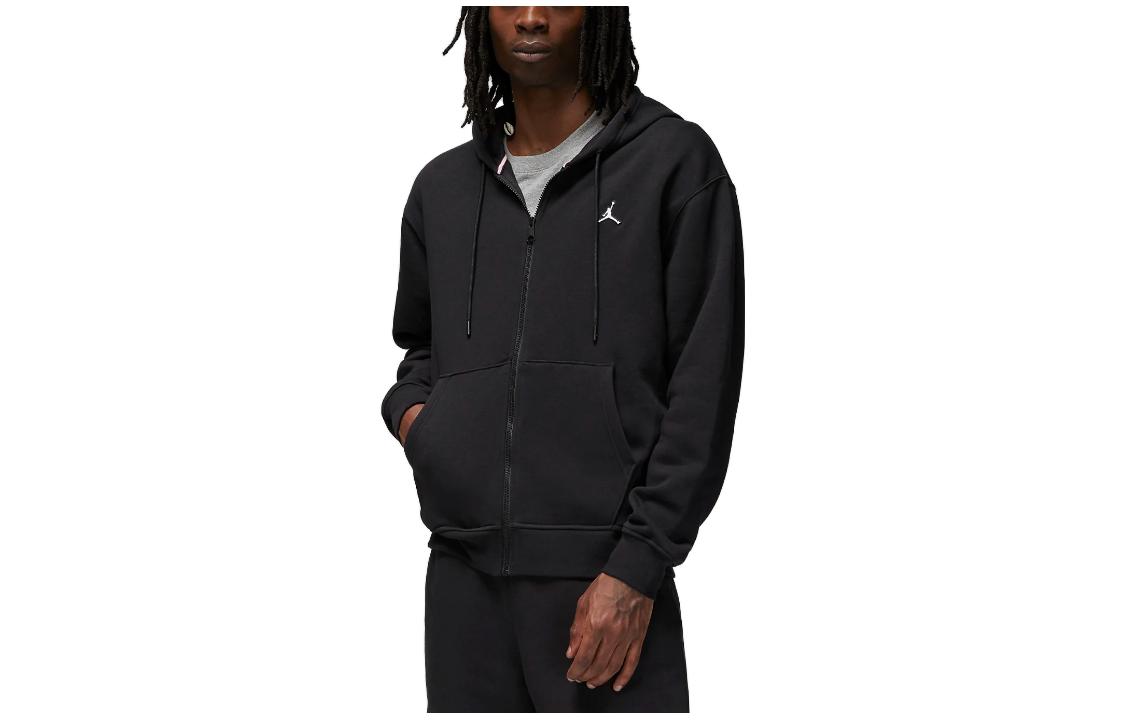 Jordan Solid Logo Zip-Up Hoodie Black DQ7350-010