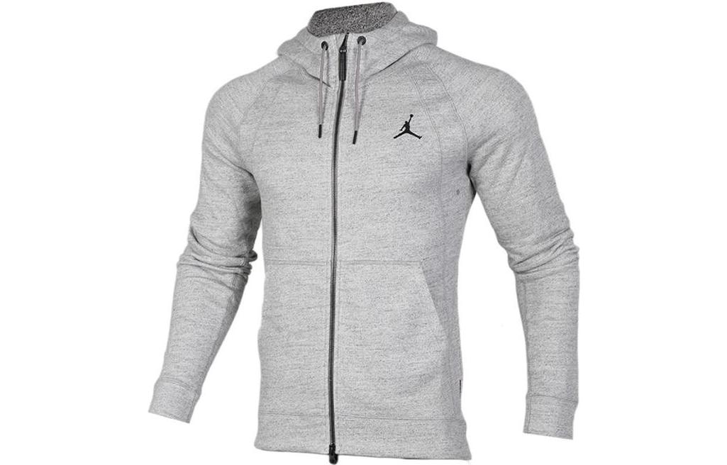 Jordan Solid Logo Zip-Up Hoodie Jacket Grey () 860197-063
