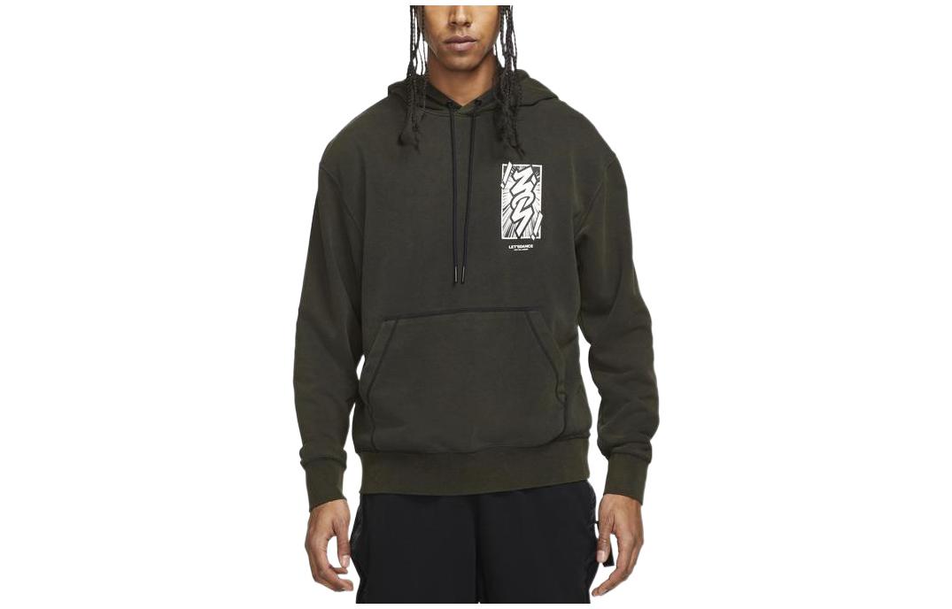 Jordan Solid Print Graphic Hoodie Green DH0598-010