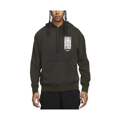 Jordan Solid Print Graphic Hoodie Green DH0598-010