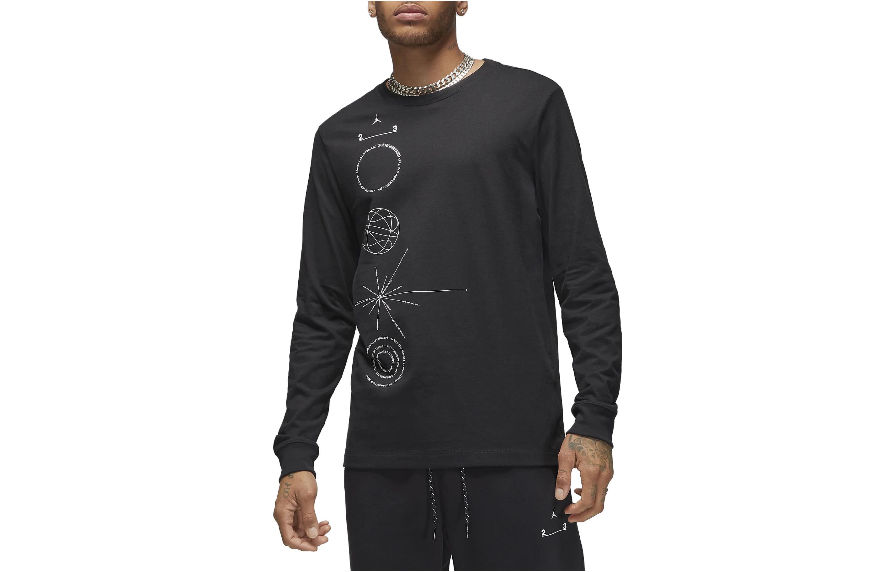Jordan Solid Printed Sweatshirt Black DQ7370-010