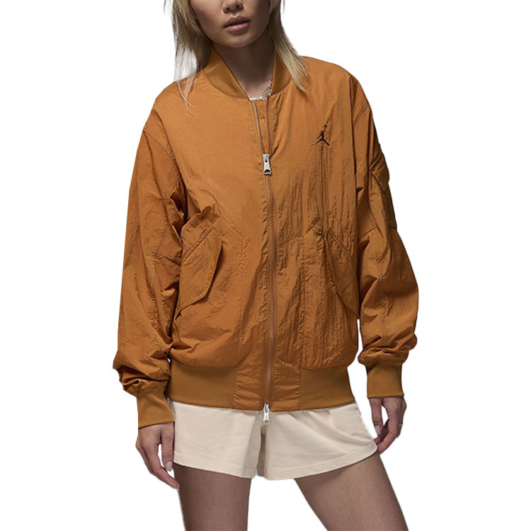 Jordan Solid Waterproof Breathable Lightweight Zip Jacket Unisex Desert Bronze FN4623-228