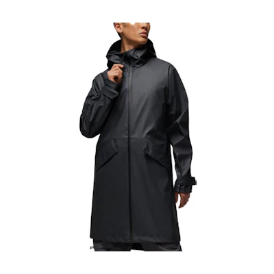 Jordan Solid Zip-up Long Hooded Jacket Dark Gray Sportswear DV7692-022