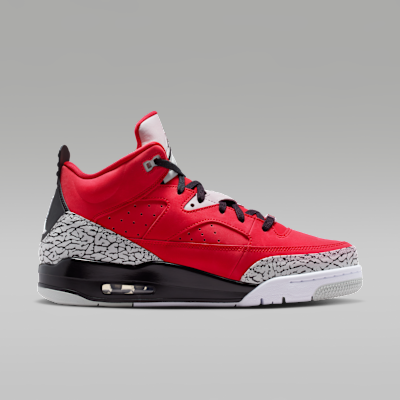 Lookbook Jordan Son of Mars Low Rojo Fuego/Gris Niebla/Blanco/Negro 580603-600