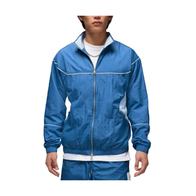 Jordan Spliced Logo Retro Track Jacket Blue - Long Sleeve Zip-Up DV7625-485
