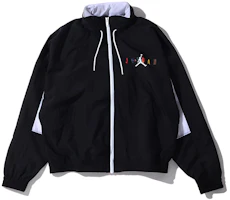Jordan Sport Colorblock Zip Jacket with Packable Hood Black/White CD5748-010 Jordan Sport Colorblock Zip Jacket with Packable Hood Black/White CD5748-010