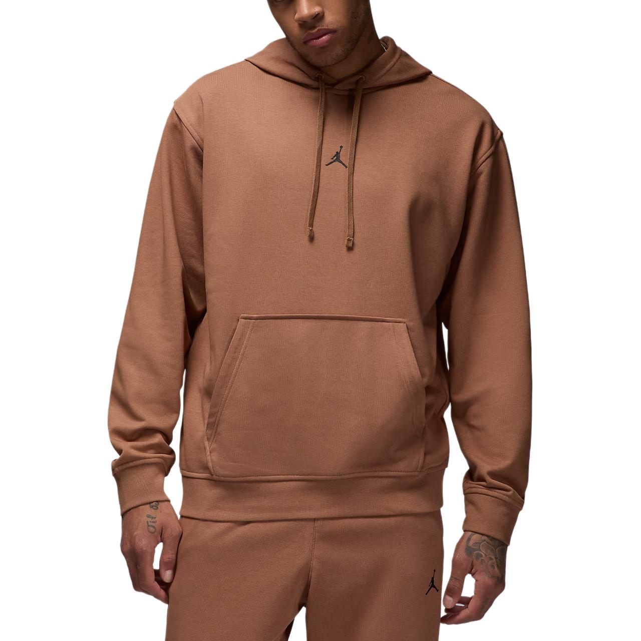 Jordan Sport Crossover Minimal Logo Brown Hoodie Casual Comfort Design FV8606-223