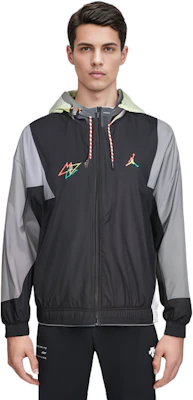 乔丹运动DNA绣Logo拼色织夹克黑色秋季版 DN3404-011 Details for 乔丹运动DNA绣Logo拼色织夹克黑色秋季版 DN3404-011