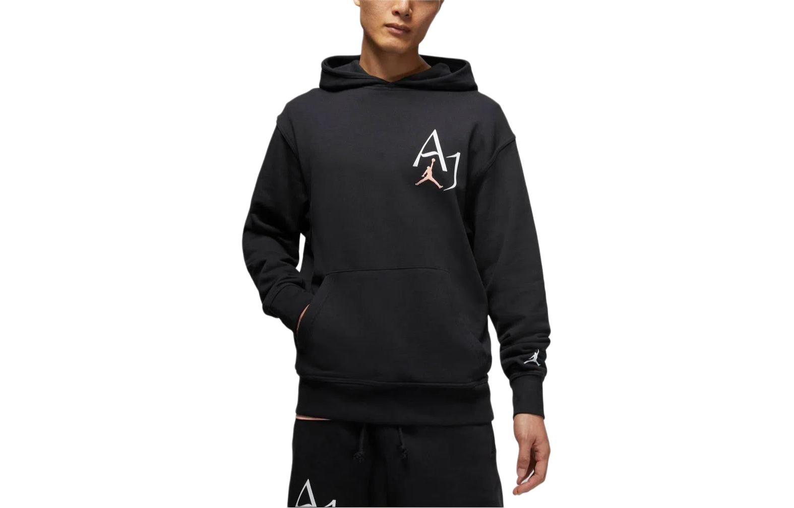 Jordan Sport DNA Graphic Logo Pullover Hoodie Black DM1410-010
