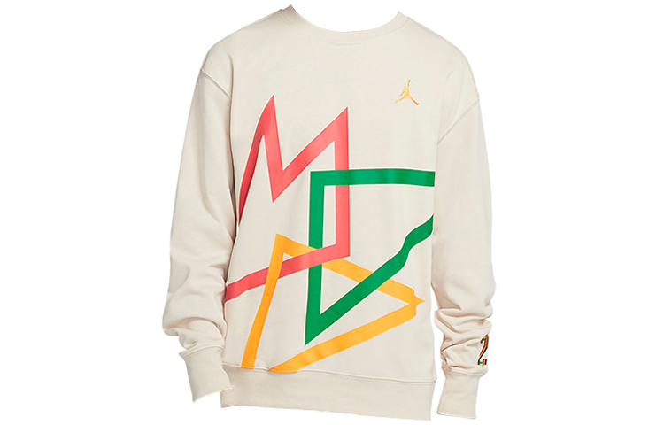 Jordan Sport DNA Knit Crewneck Sweatshirt Oatmeal Male CZ5468-140