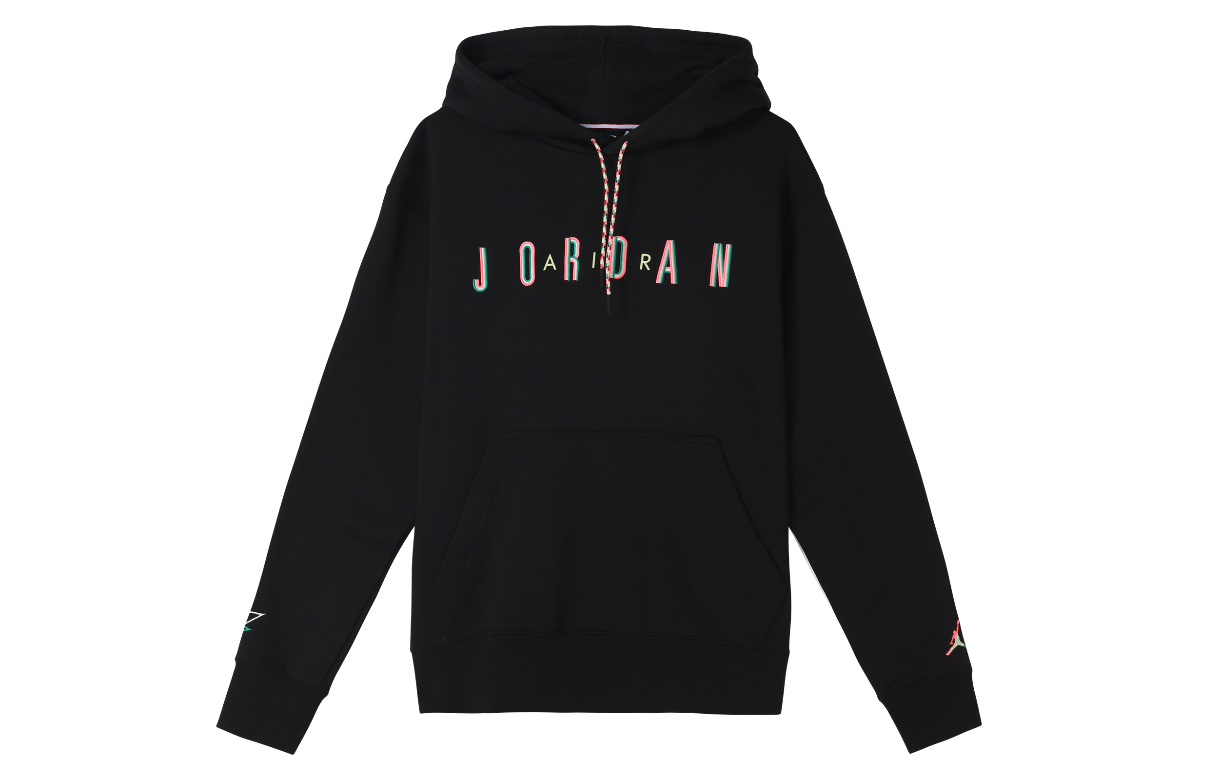 Jordan Sport DNA Pullover Hoodie Black - Vintage Logo Print Sweatshirt CK9568-011