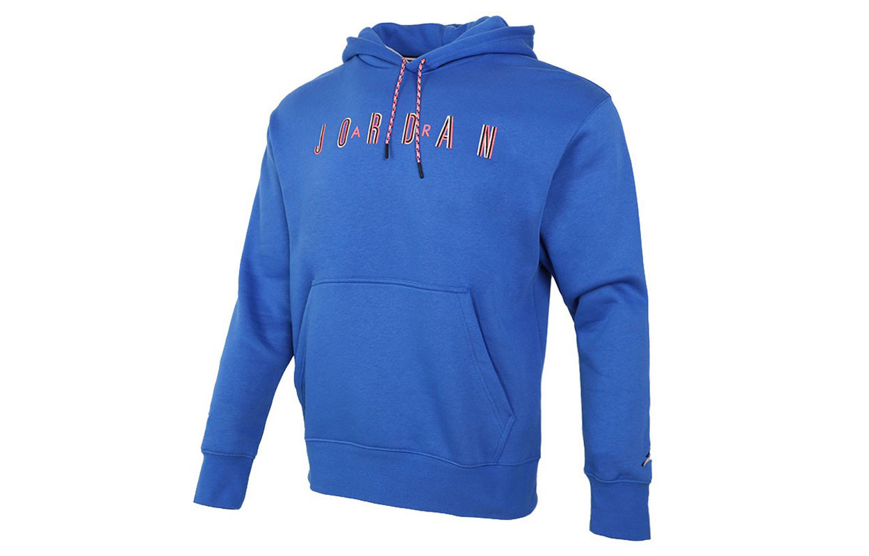 Jordan Sport DNA Pullover Hoodie Solid Blue Fleece Sweatshirt CK9568-480