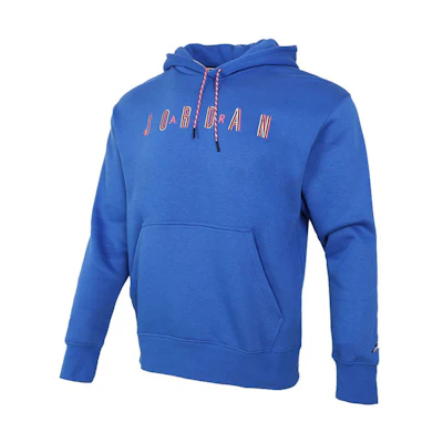 Jordan Sport DNA Pullover Hoodie Solid Blue Fleece Sweatshirt CK9568-480