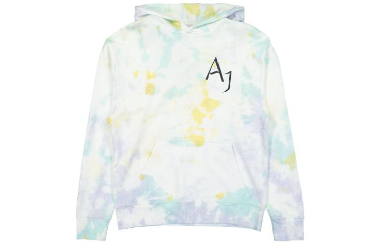 Jordan Sport DNA Tie-Dye Kangaroo Pocket Hoodie Green/Yellow for Men DM1410-530