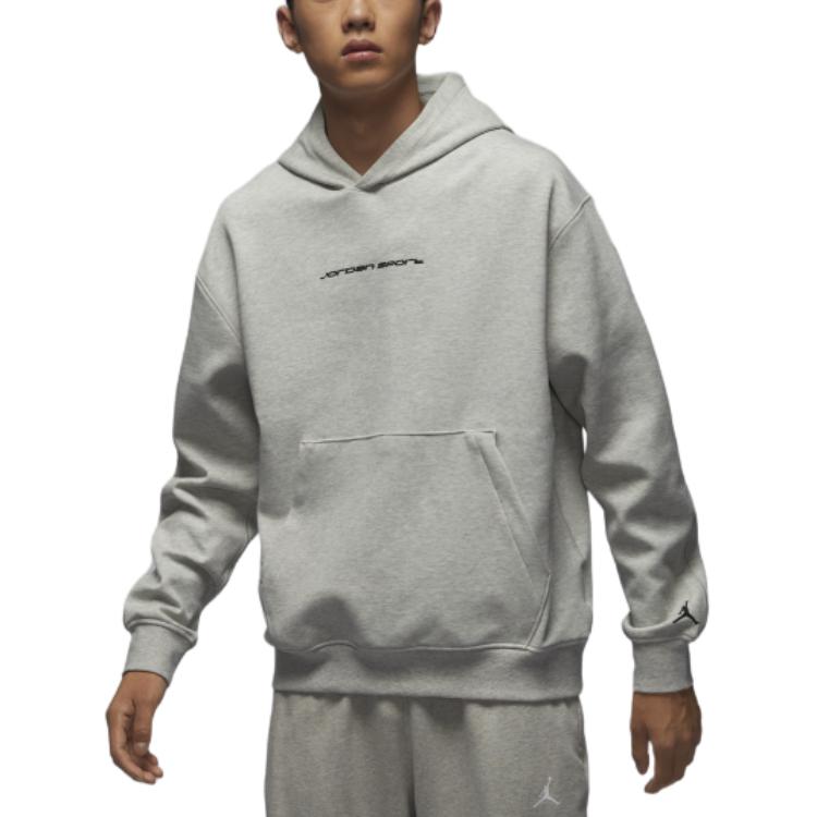 Jordan Sport Dri-FIT Hoop Fleece Hoodie Heather Gray/Black HF0281-050
