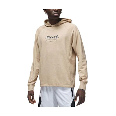 Jordan Sport Dri-FIT Letter Print Hoodie Fashion Khaki Sweatshirt FQ6808-201