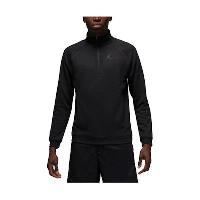 Jordan Sport Half-Zip Pullover Logo Sweatshirt Black () FB7562-010