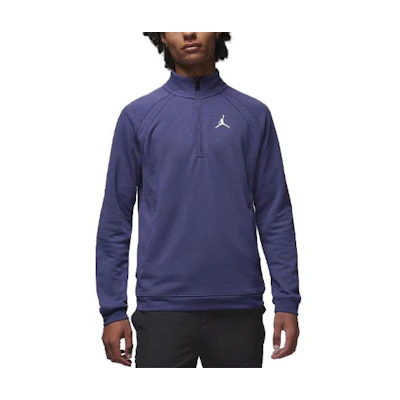 Jordan Sport Half-Zip Purple Sweatshirt with Solid Logo - Sky Purple FB7562-502