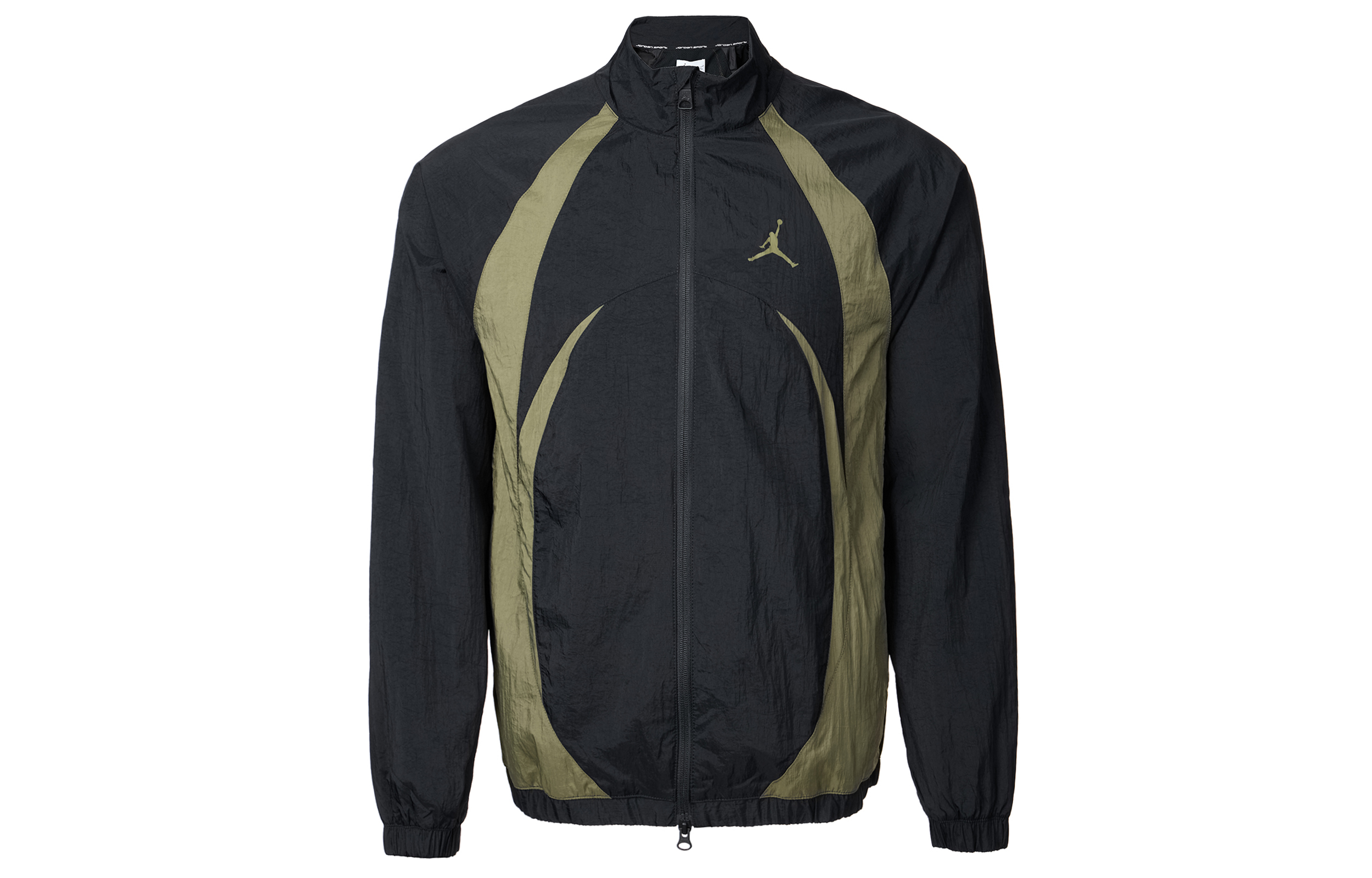 Jordan Sport Jam Casual Versatile Long-Sleeve Jacket Unisex Black/Olive Green/White FN5849-011