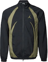 Jordan Sport Jam Casual Versatile Long-Sleeve Jacket Unisex Black/Olive Green/White FN5849-011 Jordan Sport Jam Casual Versatile Long-Sleeve Jacket Unisex Black/Olive Green/White FN5849-011