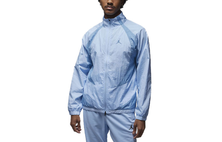 Jordan Sport Jam Colorblock Logo Stand Collar Jacket Light Blue () DX9367-425