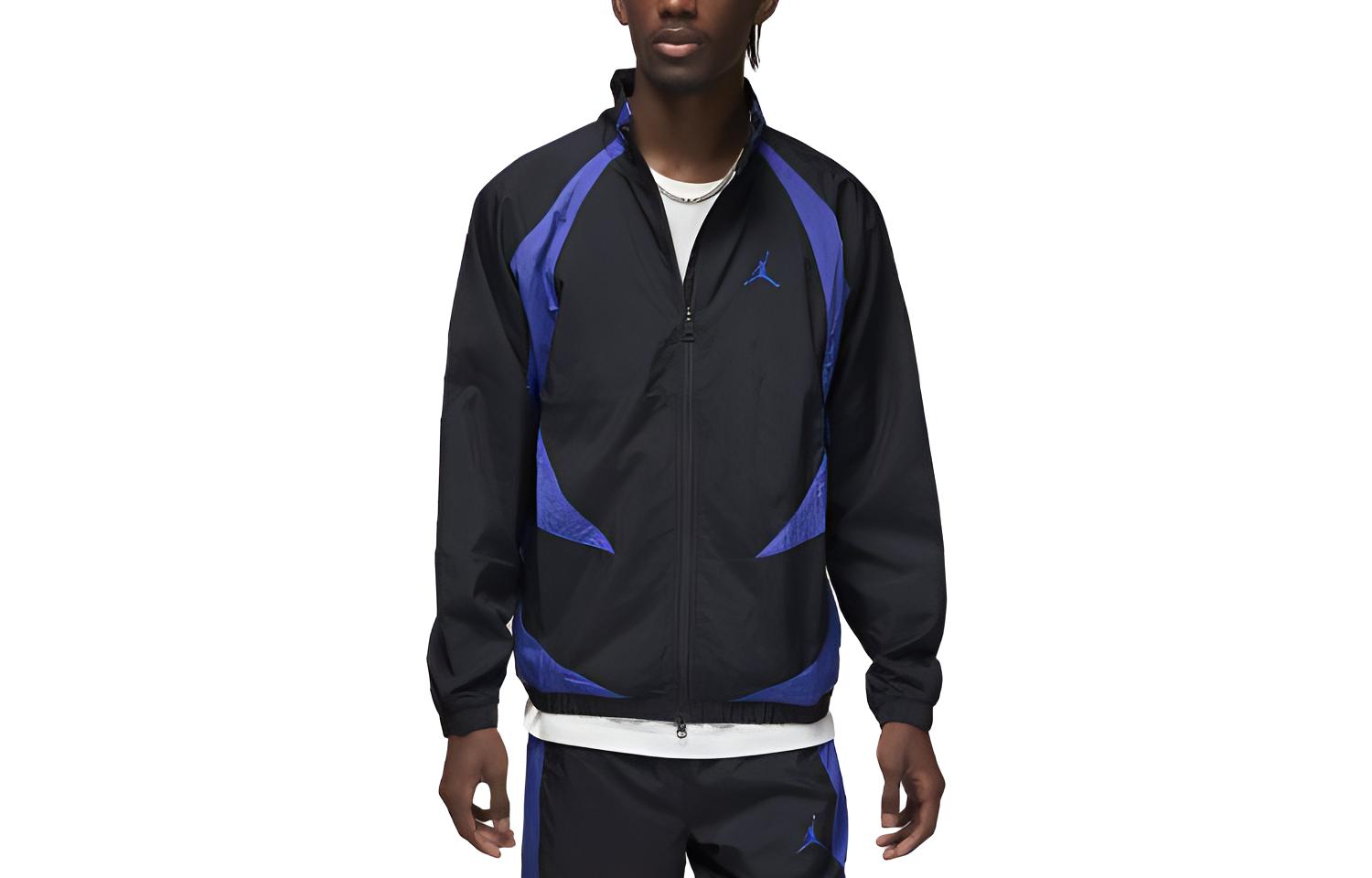 Jordan Sport Jam Logo Colorblock Retro Track Jacket Black DX9367-010