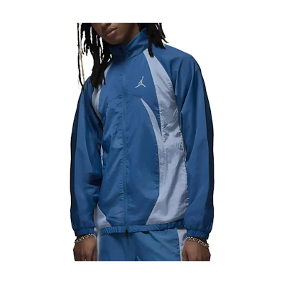 Jordan Sport Jam Retro Lightweight Blue Zip-Up Jacket with Logo Print for Men FN5848-457