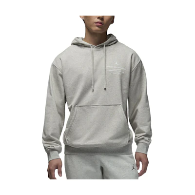 Jordan Sport Letter Graphic Pullover Hoodie - Heather Gray FV8610-050