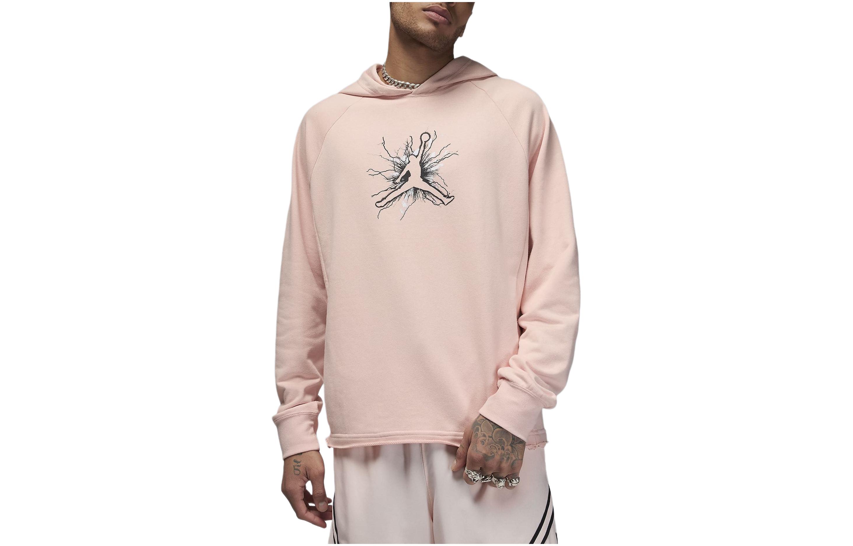 Jordan Sport Logo Hoodie Pink ( Long Sleeve Casual Wear) FN5812-622
