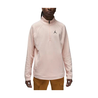 Jordan Sport Pullover Half-Zip Sweatshirt Legend Pink Logo Design FB7562-622