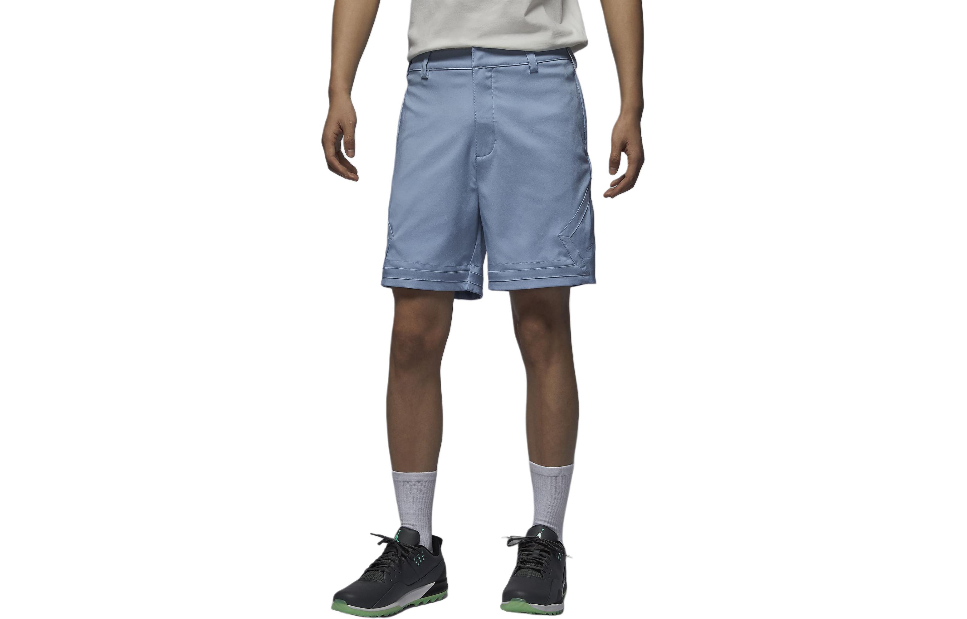 Jordan Sport Solid Color Mid-Waist Casual Shorts Blue Gray. DZ0559-436
